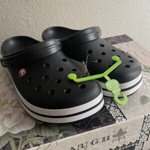 Crocs Crocband Clogs – BlackWhite (US Size M11)